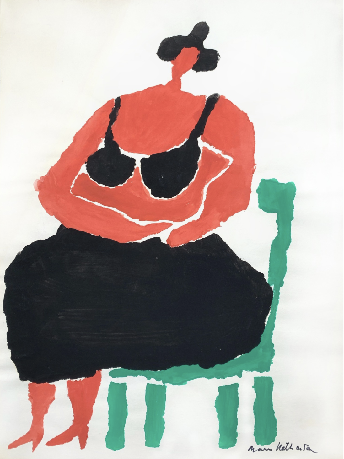 Seated Woman by Morris Nathanson