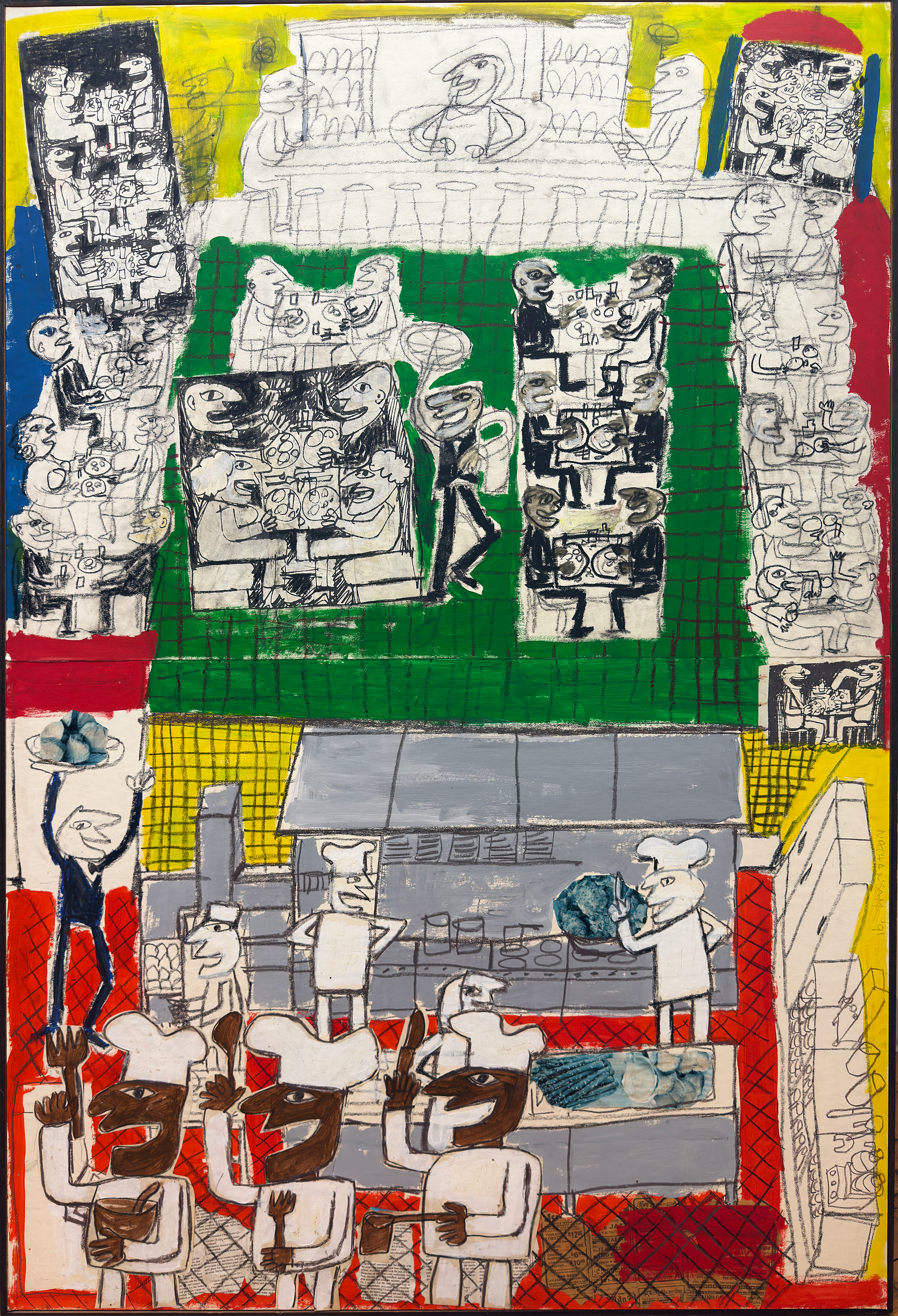 Restaurant Scene by Morris Nathanson
